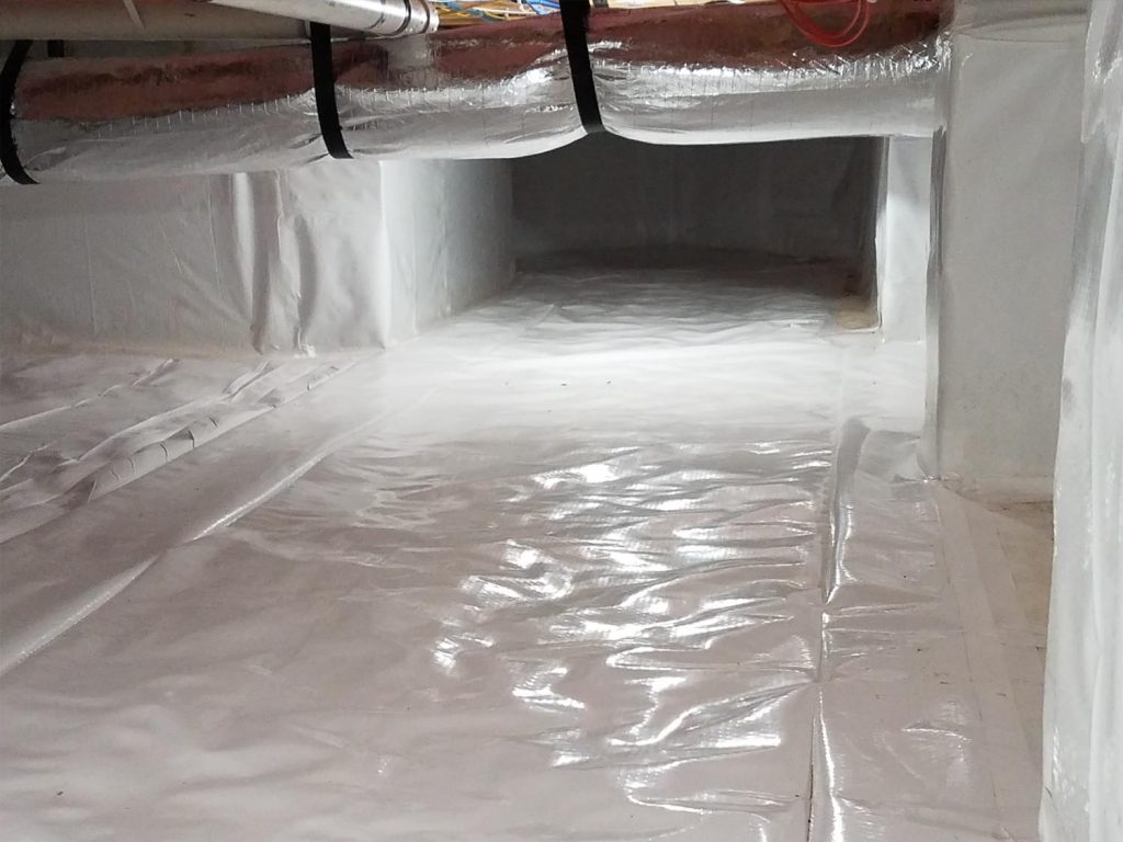 Crawl space plastic sheeting Marshall Heating And Air